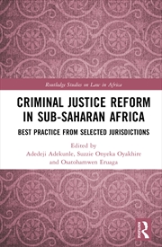Buy Criminal Justice Reform in Sub-Saharan Africa