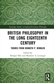 Buy British Philosophy in the Long Eighteenth Century