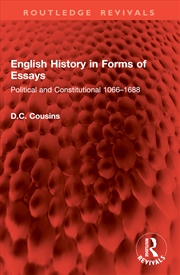 Buy English History in Forms of Essays