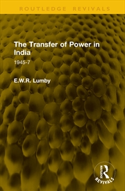 Buy The Transfer of Power in India