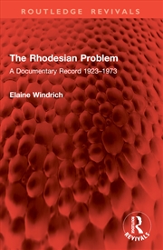 Buy The Rhodesian Problem