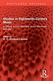 Buy Studies in Eighteenth-Century Music