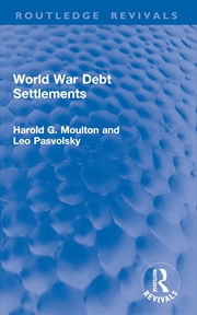 Buy World War Debt Settlements