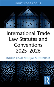 Buy International Trade Law Statutes and Conventions 2025- 2026