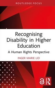 Buy Recognising Disability in Higher Education