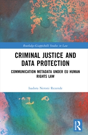 Buy Criminal Justice and Data Protection