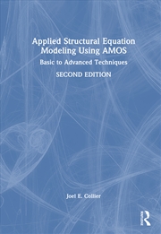 Buy Applied Structural Equation Modeling Using AMOS
