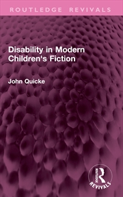 Buy Disability in Modern Children's Fiction