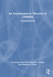 Buy An Introduction to Theories of Learning