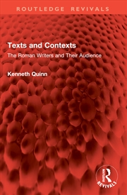 Buy Texts and Contexts