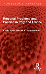 Buy Regional Problems and Policies in Italy and France