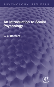 Buy An Introduction to Social Psychology