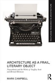 Buy Architecture as a Frail, Literary Object