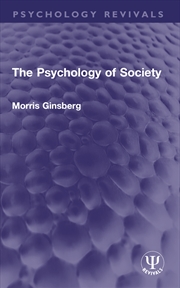 Buy The Psychology of Society