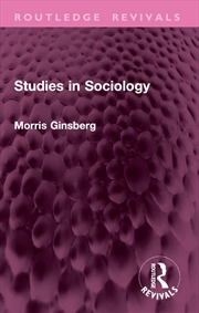 Buy Studies in Sociology