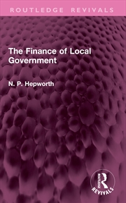 Buy The Finance of Local Government