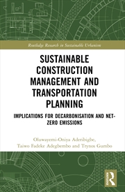 Buy Sustainable Construction Management and Transportation Planning