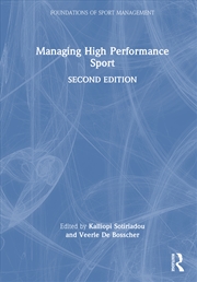 Buy Managing High Performance Sport