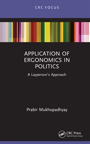 Buy Application of Ergonomics in Politics