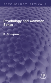 Buy Psychology and Common Sense