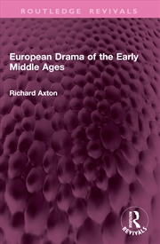 Buy European Drama of the Early Middle Ages