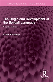 Buy The Origin and Development of the Bengali Language