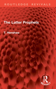 Buy The Latter Prophets