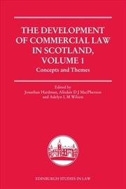 Buy The Development of Commercial Law in Scotland, Volume 1
