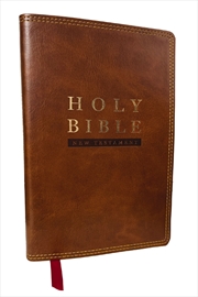 Buy Nkjv Super Giant Print New Testament, Brown, Red Letter, Comfort Print (Thumb Indexed)