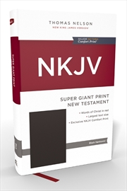Buy Nkjv Super Giant Print New Testament, Red Letter, Comfort Print