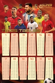 Buy Football Players - Times Tables - Reg Poster