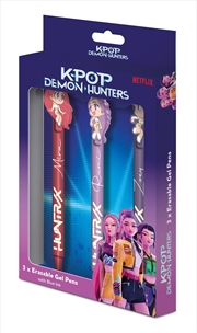Buy KPop Demon Hunters - Chibi - Erasable Pen 3 Pack