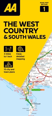 Buy AA Road Map The West Country & South Wales