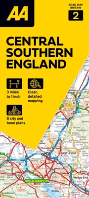 Buy AA Road Map Central Southern England
