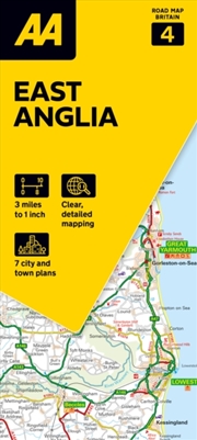 Buy AA Road Map East Anglia