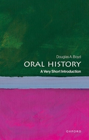 Buy Oral History : A Very Short Introduction