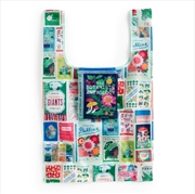 Buy Ever Upward Botanist Bookshelf Packable Nylon Tote Bag