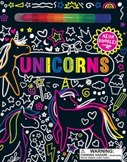 Buy Neon Doodles Book - Unicorn