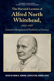 Buy The Harvard Lectures of Alfred North Whitehead, 1925 - 1927