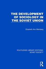 Buy The Development of Sociology in the Soviet Union