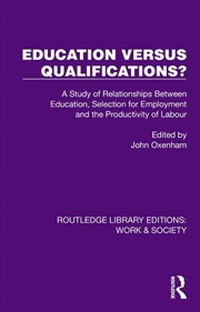 Buy Education Versus Qualifications?