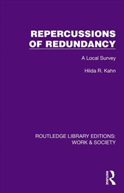 Buy Repercussions of Redundancy
