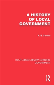 Buy A History of Local Government