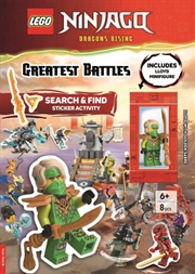 Buy LEGO® NINJAGO®: Greatest Battles Search & Find Sticker Activity Book (with Lloyd minifigure and Gold