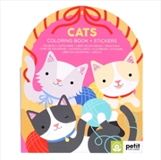 Buy Cats Coloring Book + Stickers