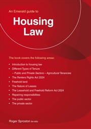 Buy An Emerald Guide to Housing Law
