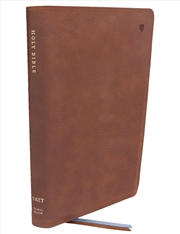 Buy NET Bible [Large Print Thinline with Cross References, Brown, Comfort Print]