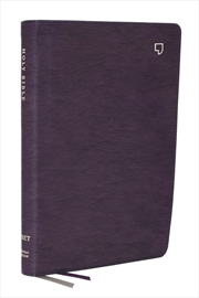 Buy NET Bible [Large Print Thinline with Cross References, Purple, Comfort Print]