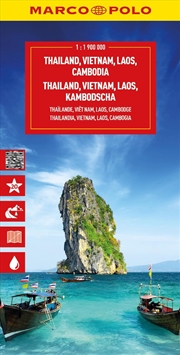 Buy Thailand, Vietnam, Laos, Cambodia Marco Polo Map