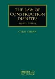 Buy The Law of Construction Disputes